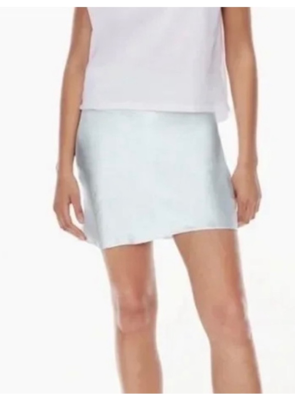 Aritzia Babaton satin slip skirt BLUE - Picture 7 of 7